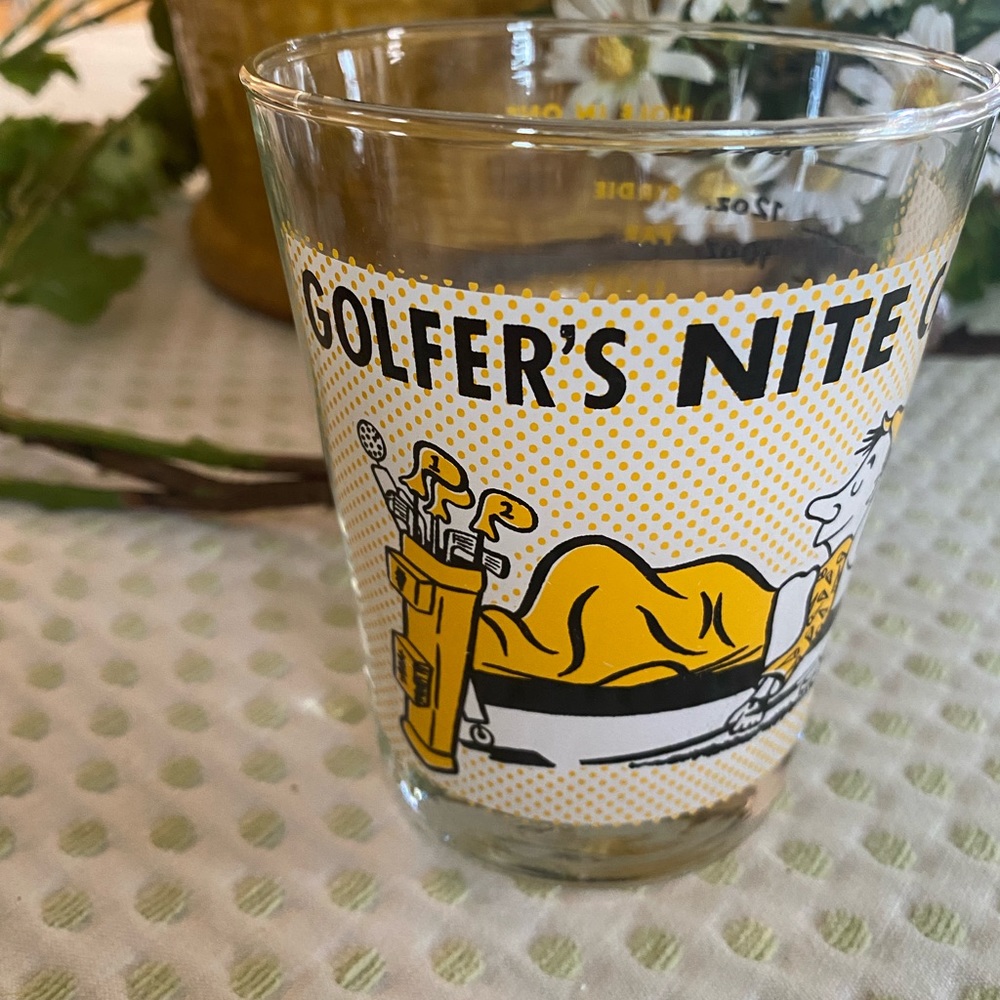 Vintage Beverage Glass Golfers Nite Cap - Picture 2 of 4